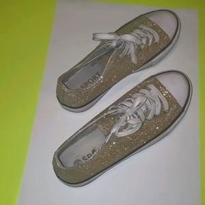Glitter Gold Sneakers